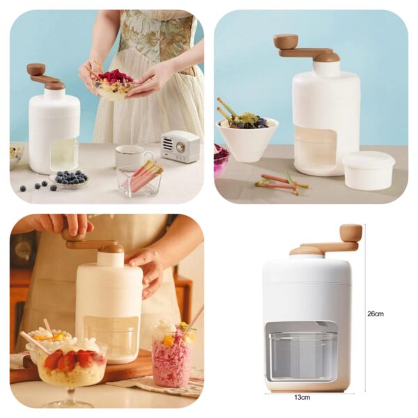 Manual Ice Crusher Machine Gola Maker For Home Easy To Use For Ladies